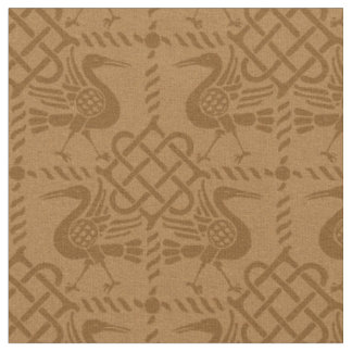 Tissu Oiseaux et noeuds de renouveau gothique