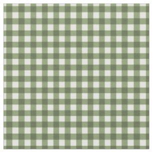Tissu Okra Green En vichy vérifié pour les couvercles de