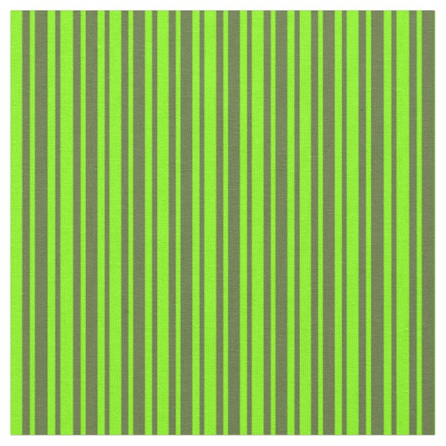 Tissu Olive foncé vert et Motif de rayures de Chartreuse (Fermer)