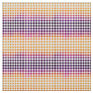 Tissu Ombre Check in Citrouille Orange and Midnight Purp