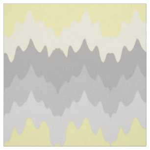 Tissu Ombre gris jaune Chevron Zigzag