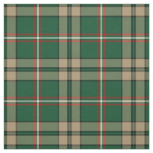 Tissu O'Neill Tartan Green et Tan Irish Plaid