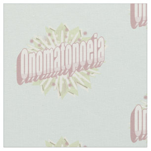 Tissu Onomatopoeia Explosion Anglais