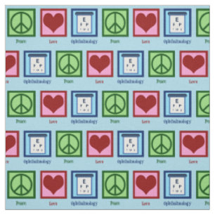Tissu Ophthalmologue Peace Love Ophtalmologie