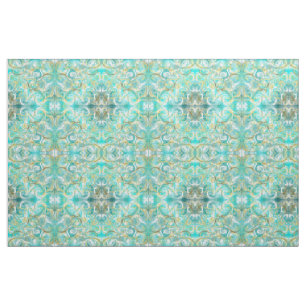 tissu or bleu, textile de maison coloré beau