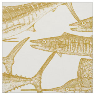 Tissu Or de poisson atlantique