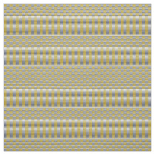 Tissu Or et argent (Checkers et Stripes)