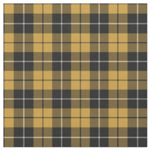 Tissu Or et plaid sportif de noir
