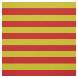 Tissu Or foncé, maille rouge vif, rayures