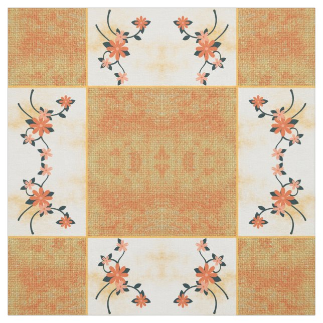 Tissu Orange Blossom (Échantillon)