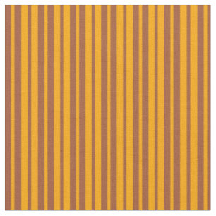 Tissu Orange et Sienne Motif de Stripes