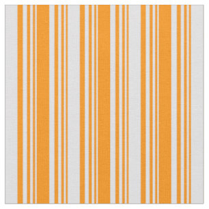 Tissu Orange foncé et bandes couleur lavande
