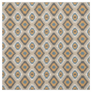 Tissu Orange Jaune Turquoise Bleu Taupe Brown apparence 