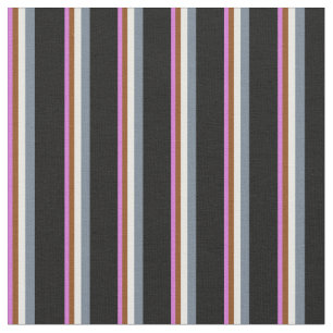 Tissu Orchidée, Brown, Crème à la menthe, gris ardoise e