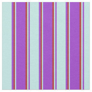 Tissu Orchidée foncée, Motif couleur turquoise et rouge