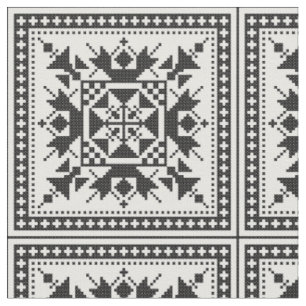 Tissu Original National Black cross-stitch art ornament