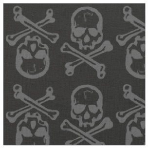 Tissu ossements croisés et cour du crâne
