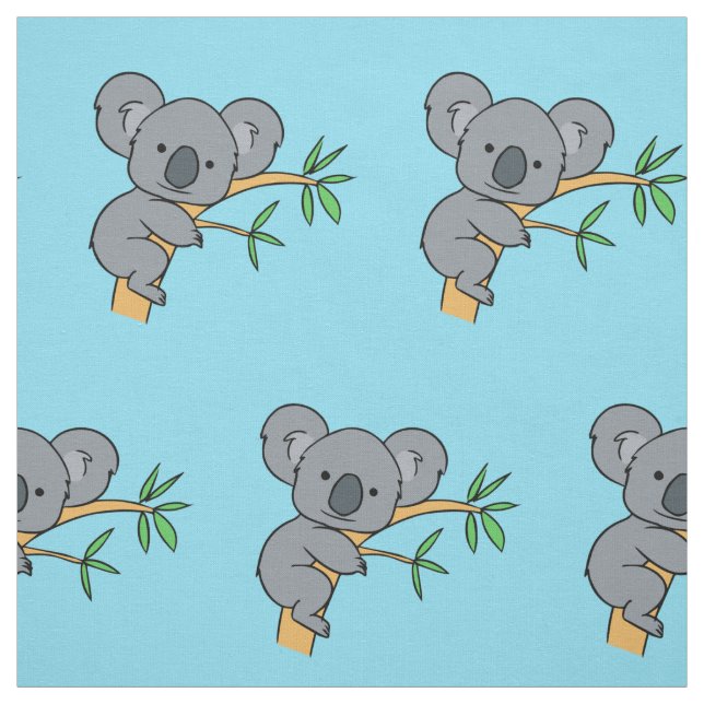 Tissu Ours de koala mignon (Échantillon)