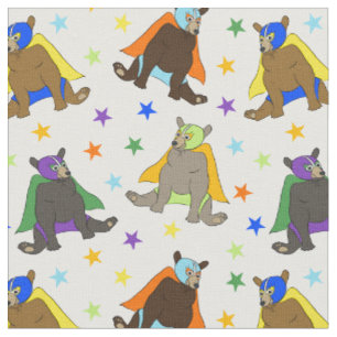 Tissu Ours en costumes de Lutteur mexicain à Luchador I