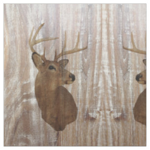 Tissu Outdoorsman Western Primitive grange cerf de bois