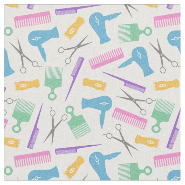 Tissu Outil Pastels & White Hair Tool Motif Silhouette (Fermer)