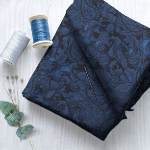 Tissu Paisley Garden Floral Navy Blue ID750