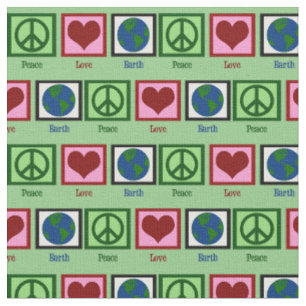 Tissu Paix amour Terre