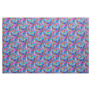 Tissu Paix et amour psychédéliques super