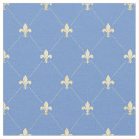 Pale Gold Fleur-de-Lis Bleu