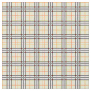 Tissu Pale jaune et rouge Tartan Plaid Motif