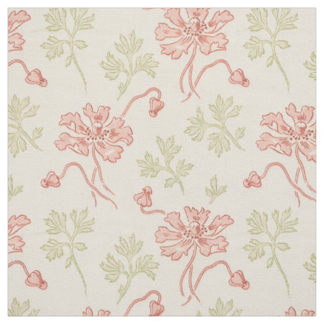 Tissu Pale Poppies 1920 (Échantillon)