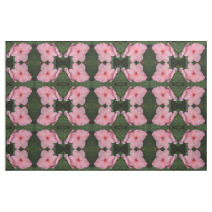 Tissu Pale Rose Impatiens Fleur Macro Floral Motif