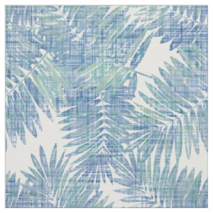 Tissu palmettes, tropical, botanique, colorées