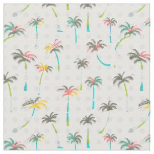 Tissu Palmiers d'aquarelle