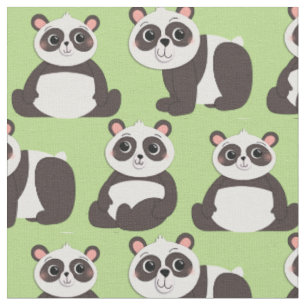 Tissu Panda Porte de mignons enfants