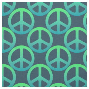 Tissu Panneau bleu vert