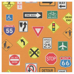 Tissu Panneaux de Signalisation Routière Camping-Car