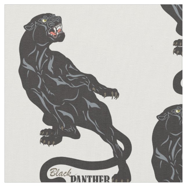 Tissu panthère noir (Fermer)