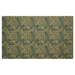 Tissu Paons dans un motif de style arts et crafts de Vig