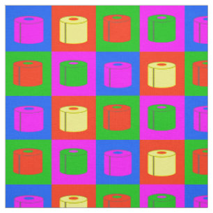Tissu Papier de toilette psychédélique rétro Pop Art