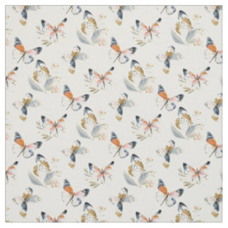 Tissu Papillon à l'aquarelle motif sans couture