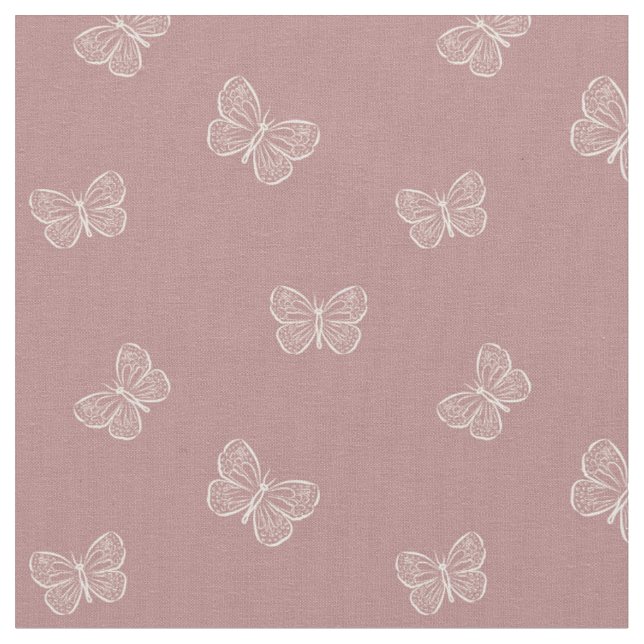 Tissu Papillon Bohème Moderne Féminin Printemps Mauve (Fermer)