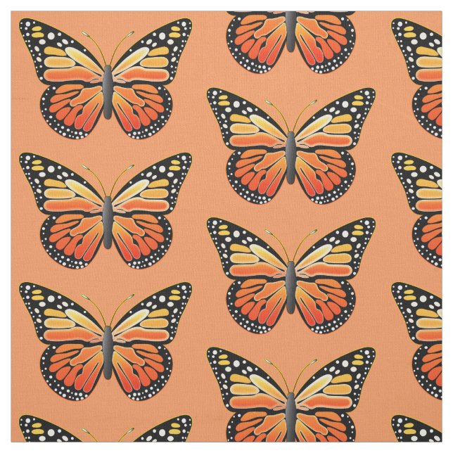 Tissu Papillon de monarque (Échantillon)