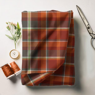 Tissu Paprika, Motif de Tartan, et Slate ID210