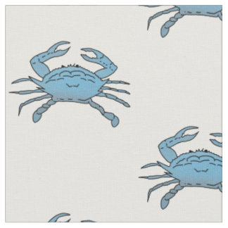 Tissu Parade des crabes bleus