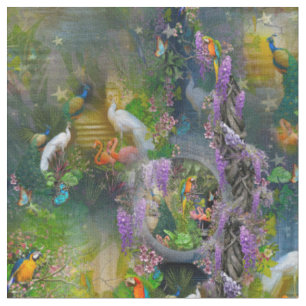 Tissu Paradis de la Wisteria tropicale au Palais d'Or