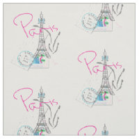 Paris, Tour Eiffel, Lettre, Motif Timbre,