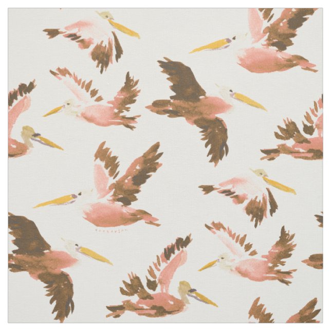 TISSU PARTI PELICAN ROSE (Échantillon)