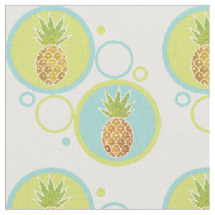 Tissu Parties scintillant Ananas Tropical avec Motif Cer
