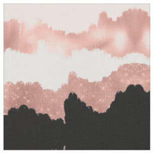 Tissu Parties scintillant rose or Rose moderne fille bro